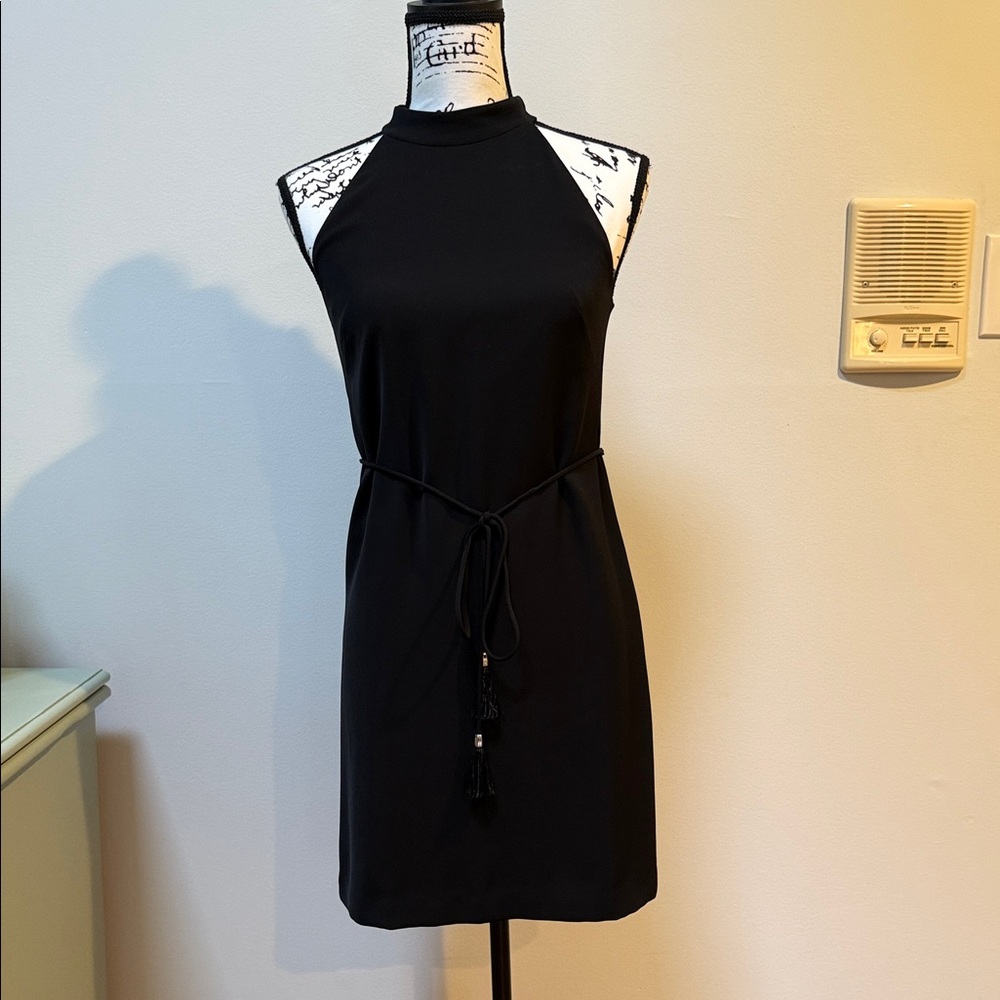 White House Black Market Black Halter Mini Dress
